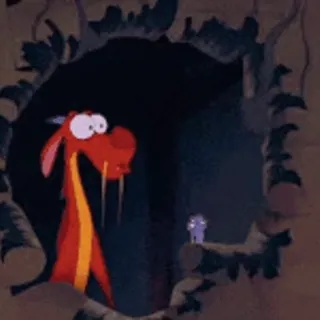 👉 Mushu Mulan cartoon, disney, mulan, mushu, dragon, animated, movie whatsapp sticker
