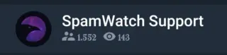 😶 SpamWatch Support spamwatch, support, moderation, telegram, security, bot, help, community telegram sticker