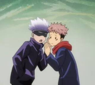 🤫 Gojo Satoru Jujutsu Kaisen Anime, Manga, Personaggi, Gojo Satoru, Itadori Yuji, Jujutsu Kaisen telegram sticker