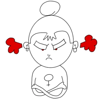 😤 angry, cartoon, irritated, steaming, woman, upset, female telegram sticker