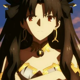 😠 Ishtar Fate/Grand Order Anime, Femenina, Personaje, Videojuego telegram sticker