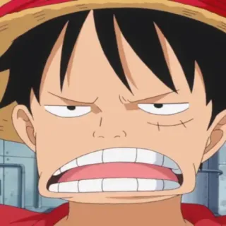 🏴‍☠️ Monkey D. Luffy One Piece Аниме, Ван Пис, Луффи, Соломенная шляпа, Манга, Пират telegram sticker