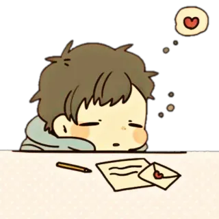 🎀 Liebe, Herz, Träumen, Süß, Kawaii, Cartoon telegram sticker