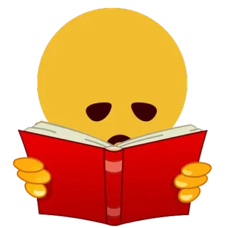 📔 lectura, libro, emoji, estudiar, educación telegram sticker