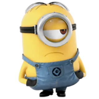 😕 Minion Despicable Me Minion, Hoạt hình, Vàng, Phim, Hài hước, Nhân vật whatsapp sticker