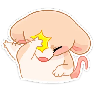 🤦‍♀️ mouse, animal, cute, cartoon, facepalm telegram sticker