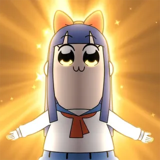 🧝‍♀️ Pipimi Pop Team Epic Anime, Niedlich, Manga, Pipimi, Pop Team Epic, Cartoon telegram sticker