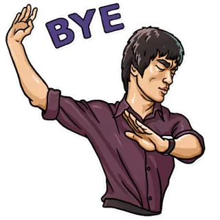 ✋ BYE adieu, au revoir, salut, homme, salut whatsapp sticker
