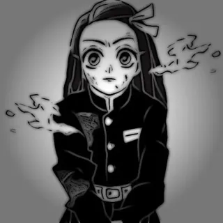 🌿 Nezuko Kamado Demon Slayer Anime, Demon Slayer, Nezuko, Manga, Japanisch, Charakter whatsapp sticker