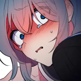 😱 动漫, 漫画, 卡通, 哭, 难过, 情绪, 担心 whatsapp sticker