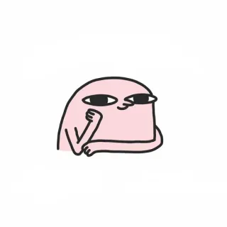 💎 Cartoon, Personage, Schattig, Roze, Illustratie, Zelfgenoegzaam telegram sticker