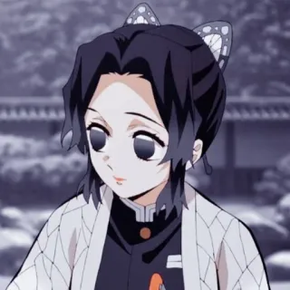 😕 Shinobu Kocho Demon Slayer アニメ, 鬼滅の刃, 胡蝶しのぶ, キャラクター, 漫画 telegram sticker