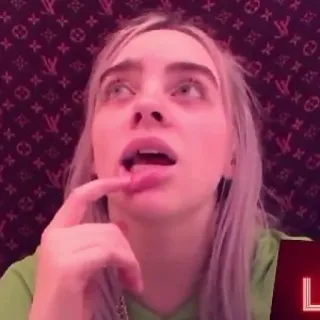 💧 Billie Eilish นักร้อง, เพลง, คนดัง, ภาพเหมือน telegram sticker