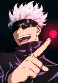 🔯 Satoru Gojo Jujutsu Kaisen anime, manga, gojo, satoru, jujutsu kaisen, sorcerer whatsapp sticker
