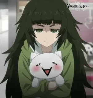 🙂 存在理由 バンドラ animé, fille, dessin animé, peluche telegram sticker