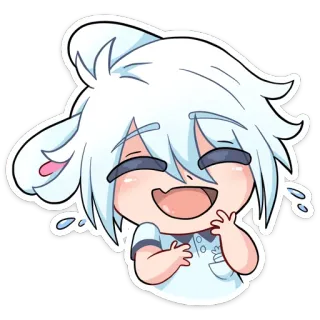 😂 Anime, Chibi, Mignon, Joyeux, Dessin animé telegram sticker