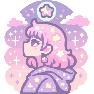 НЕЖНЫЕ 🌸✨ @cute_enot_art telegram stickers