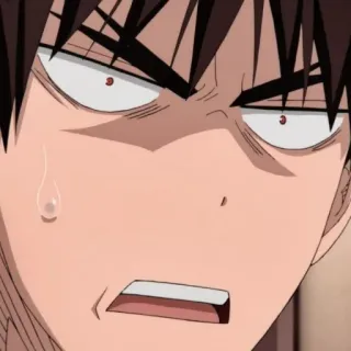 🥢 Anime, Arrabbiato, Sudore, Infastidito, Scocciato telegram sticker
