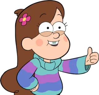 👍 Mabel Pines Gravity Falls Mabel, Pines, Gravity Falls, Disney, Dessin animé telegram sticker