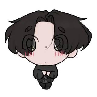 🥺 Chibi, Lindo, Anime, Caricatura, Personaje, Sticker whatsapp sticker