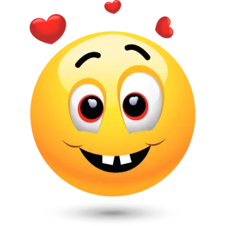 😍 Emoji, Uśmiech, Twarz, Szczęśliwy, Miłość, Serca telegram sticker