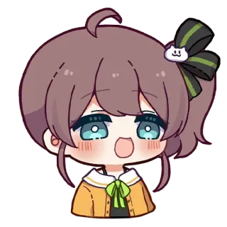 😃 anime, chibi, cute, cartoon, character, sticker whatsapp sticker