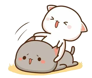 🥲 kucing, imut, kawaii, kartun, hewan, peliharaan telegram sticker