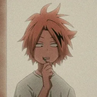 🥕 Denki Kaminari My Hero Academia Anime, My Hero Academia, Denki Kaminari, Personnage, Électricité, Héros telegram sticker