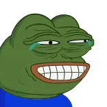 😂 Pepe the Frog pepe, frog, meme, internet meme, pepe the frog, laughing, crying whatsapp sticker