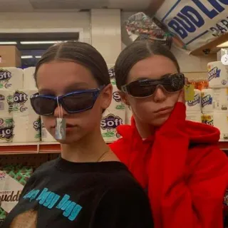 🤪 Biggy Dogg mulheres, óculos de sol, camiseta, saquinho de chá, loja, amigos telegram sticker