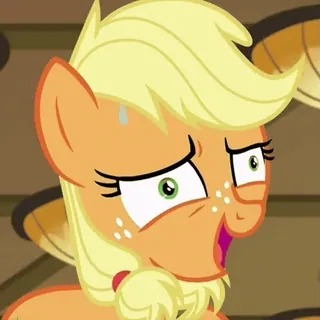 😵 Applejack My Little Pony Pony, Cartoon, Animation, Pferdeartig, Applejack telegram sticker