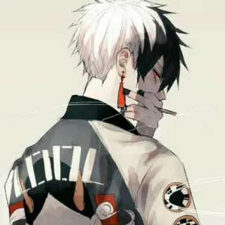 🚬 Anime, Hút thuốc, Thuốc lá, Anime boy whatsapp sticker