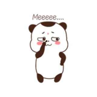 😋 Meeeee.... かわいい, パンダ, 漫画, 愛らしい telegram sticker