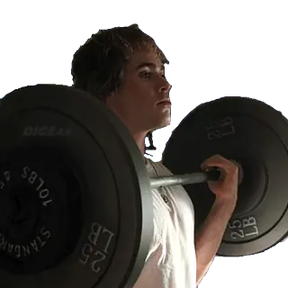 🏋 weightlifting, exercise, fitness, gym, barbell, strength training telegram sticker