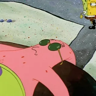 🍔 Patrick Star SpongeBob SquarePants Desenho animado, Animação, Patrick Estrela, Bob Esponja, Engraçado, Comédia, Óculos de sol whatsapp sticker