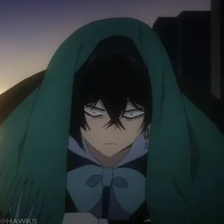 ♟ Anime, Manga, Charakter, Kapuze, Porträt telegram sticker