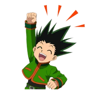 🙌 Gon Freecss Hunter x Hunter Gon Freecss, Hunter x Hunter, anime, cartoon, celebration, happy telegram sticker