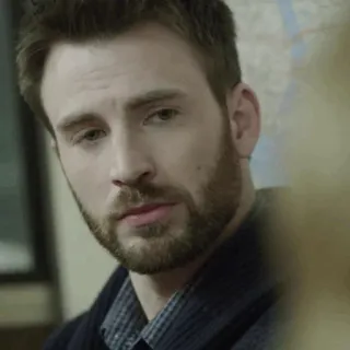 🦇 Chris Evans celebrità, attore, ritratto, uomo, barba telegram sticker