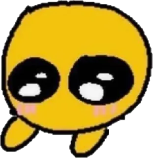 🥺 Emoji, Fofo, Amarelo, Olhos, Adesivo whatsapp sticker