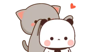 🍩 Katze, Panda, Süß, Tiere, Sticker telegram sticker