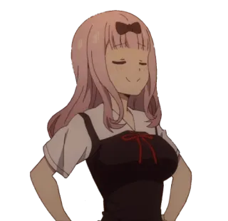 😎 Chika Fujiwara Kaguya-sama: Love Is War 动漫, Chika, 藤原, 辉夜大小姐想让我告白, 恋爱战争, 卡通 telegram sticker