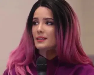 🍒 Halsey Halsey, cantora, músico, celebridade, cabelo rosa whatsapp sticker