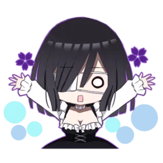 😱 Anime, Manga, Personaggio, Adesivo, Kawaii, Carino, Chibi telegram sticker
