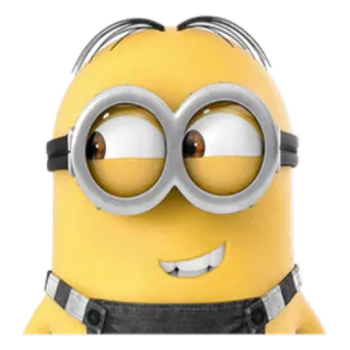 😏 Minion minion, cartoon, character, funny, yellow telegram sticker