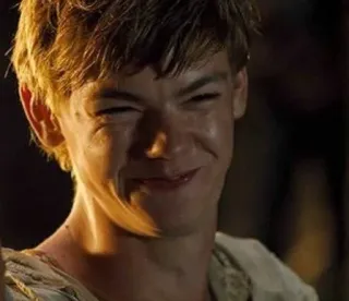 ☺️ Newt The Maze Runner teen, smiling, actor, movie telegram sticker
