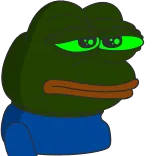 🤦‍♂ Pepe the Frog pepe, grenouille, mème, culture web, triste, vert whatsapp sticker