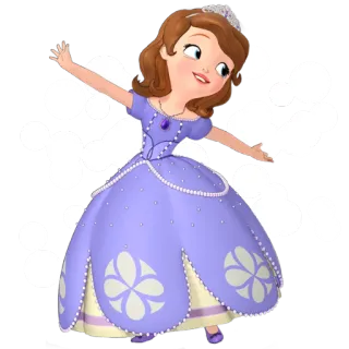 🤗 Sofia Sofia the First princesse, dessin animé, Disney, animé, fille telegram sticker