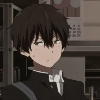😁 Houtarou Oreki Hyouka anime, character, boy, hyouka, houtarou oreki telegram sticker