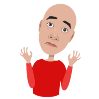 🤔 Desenho animado, Sticker, Meme, Confuso, Inseguro, Personagem, Avatar telegram sticker