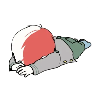 💤 Todoroki Shoto My Hero Academia Anime, Manga, Sedih, Lelah, Karakter, Todoroki, My Hero Academia whatsapp sticker